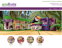 Tablet Screenshot of amafruits.com
